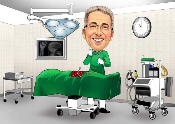 Karikatur Der Chirurg