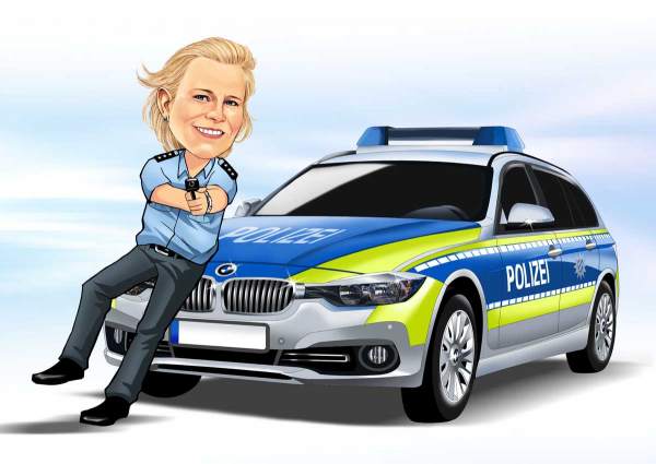 Karikatur Unsere Polizei